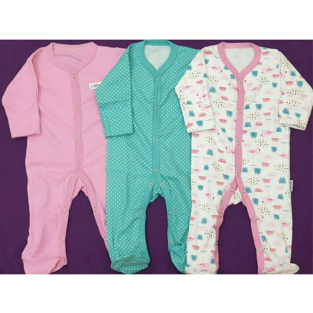 Little Queen sleepsuit tutup kaki isi 3pcs