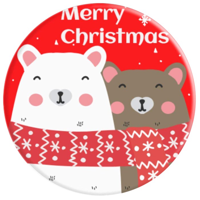 Popsocket Motif Christmast New Year Motif Karakter