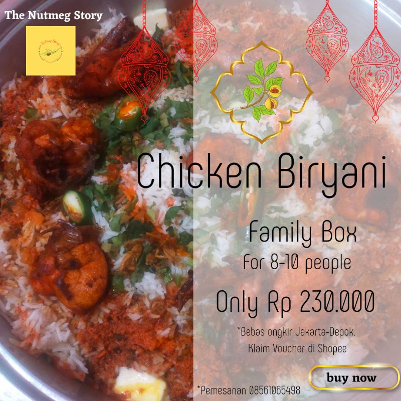 

Nasi Biryani Ayam/Chicken Biryani Family pack