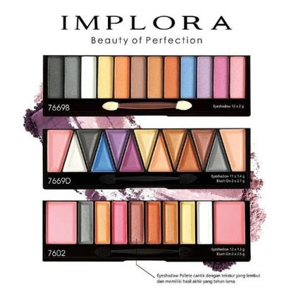 ^ KYRA ^ Implora Eyeshadow dan Blush on Kode 7602 7669B 7669D