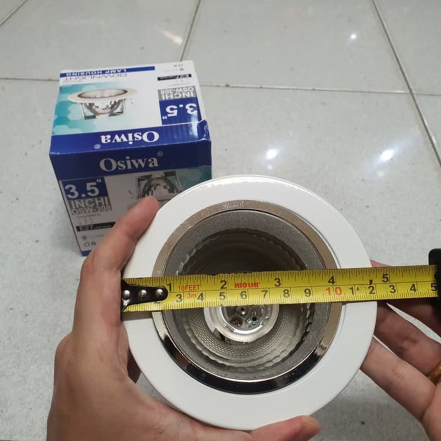 Fittingan - Downlight OSIWA 3.5 In Putih/Silver