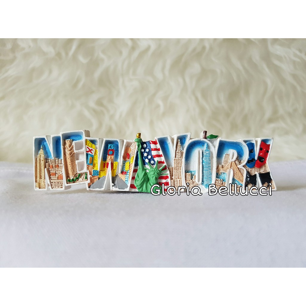 SOUVENIR TEMPELAN MAGNET KULKAS NEGARA NEWYORK AMERIKA SERIKAT LIBERTY NEW YORK USA
