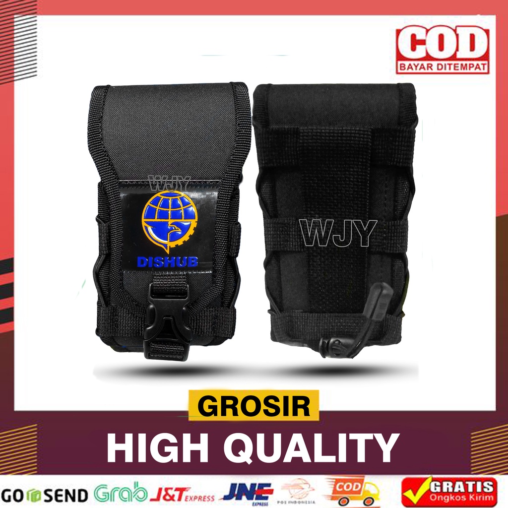 SARUNG HP DSIHUB SARUNG HP PINGGANG TACTICAL LOGO DISHUB