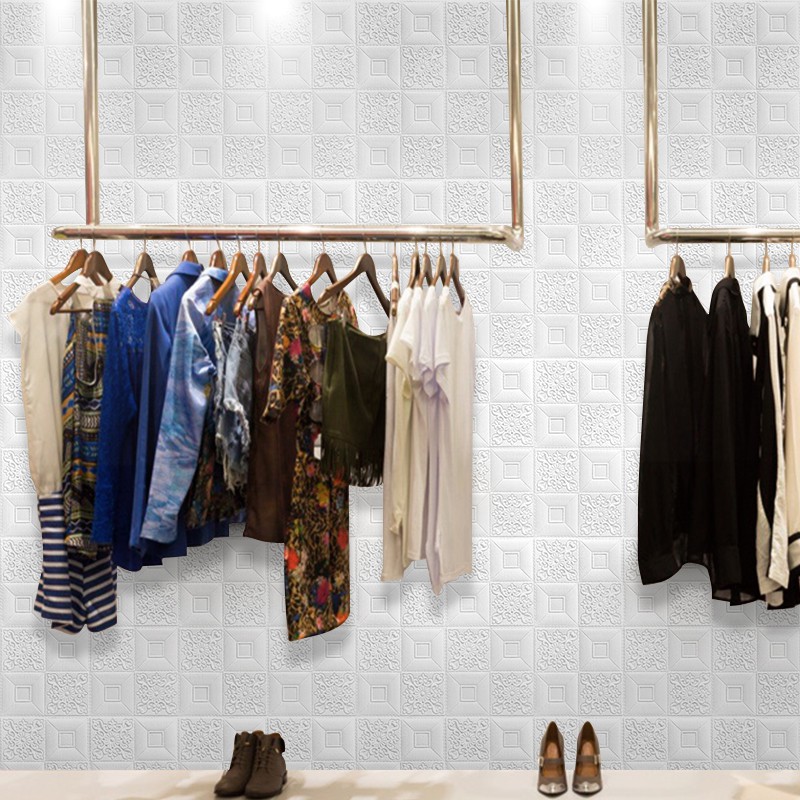 WALLPAPER DINDING BATIK FOAM BRICK/ Wallpaper 3D Foam Stiker Size 70cm x 70cm