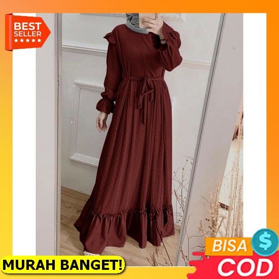 Zoe Gamis Lebaran 2022 Model Gamis Terbaru Remaja Syari Kekinian Terbaru 2022 Kondangan Wanita Moder