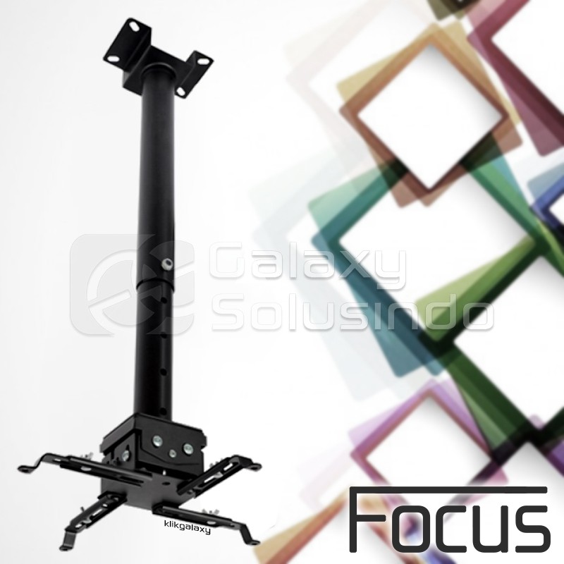 Focus LCD Bracket F1000 Black hitam ( 4 direction - bahan besi )