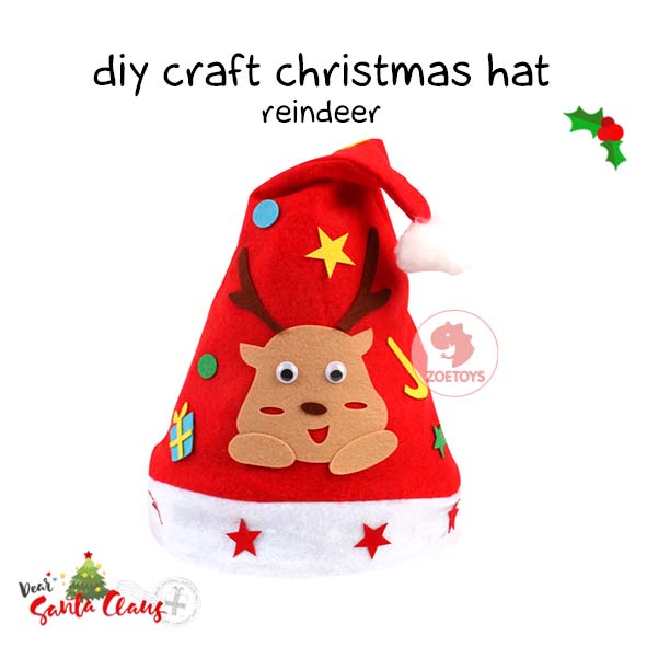 Zoetoys DIY Christmas Hat | Kit Kids Sewing Toy | Art n Craft Activity | Mainan Edukasi Anak | Cari Kado | Cari Kado Natal