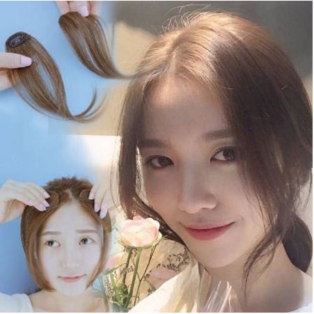 PC-07 poni clip one side bang lurus jambang hair clip rambut palsu extension