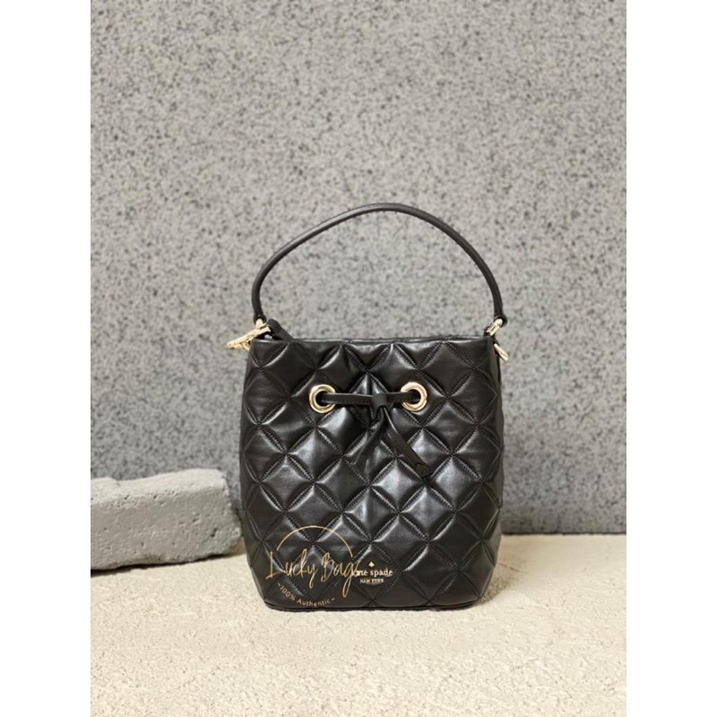 tas ks original/kate spade natalia small bucket black