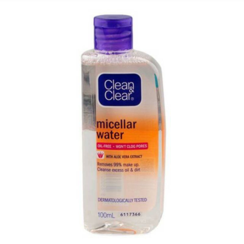 CLEAN &amp; CLEAR MICELLAR WATER 100ml / PEMBERSIH MAKE UP