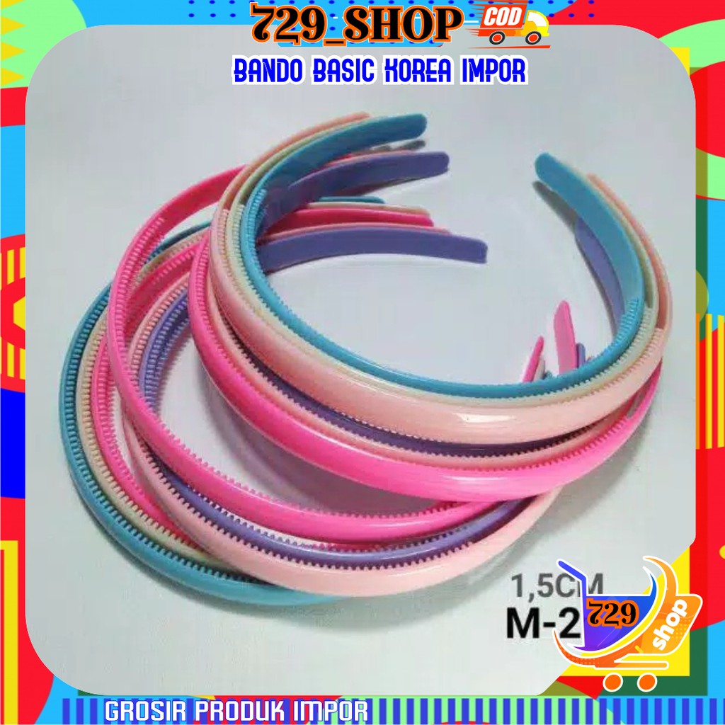 BANDO BASIC 1,5Cm  Korean / Headband Import Best Seller