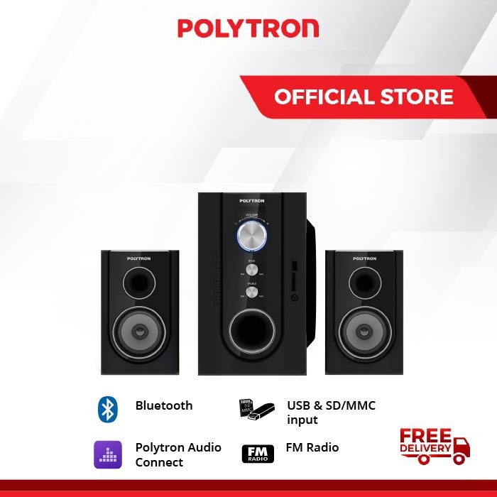 POLYTRON MULTIMEDIA SPEAKER PMA 9300 PMA-9300 PMA9300 BA FULL BASS