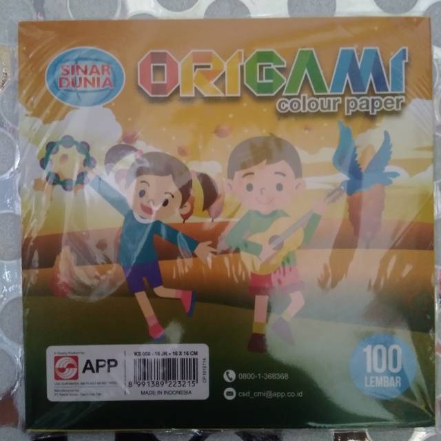

Origami/kertas lipat Sidu 16*16 100lembar