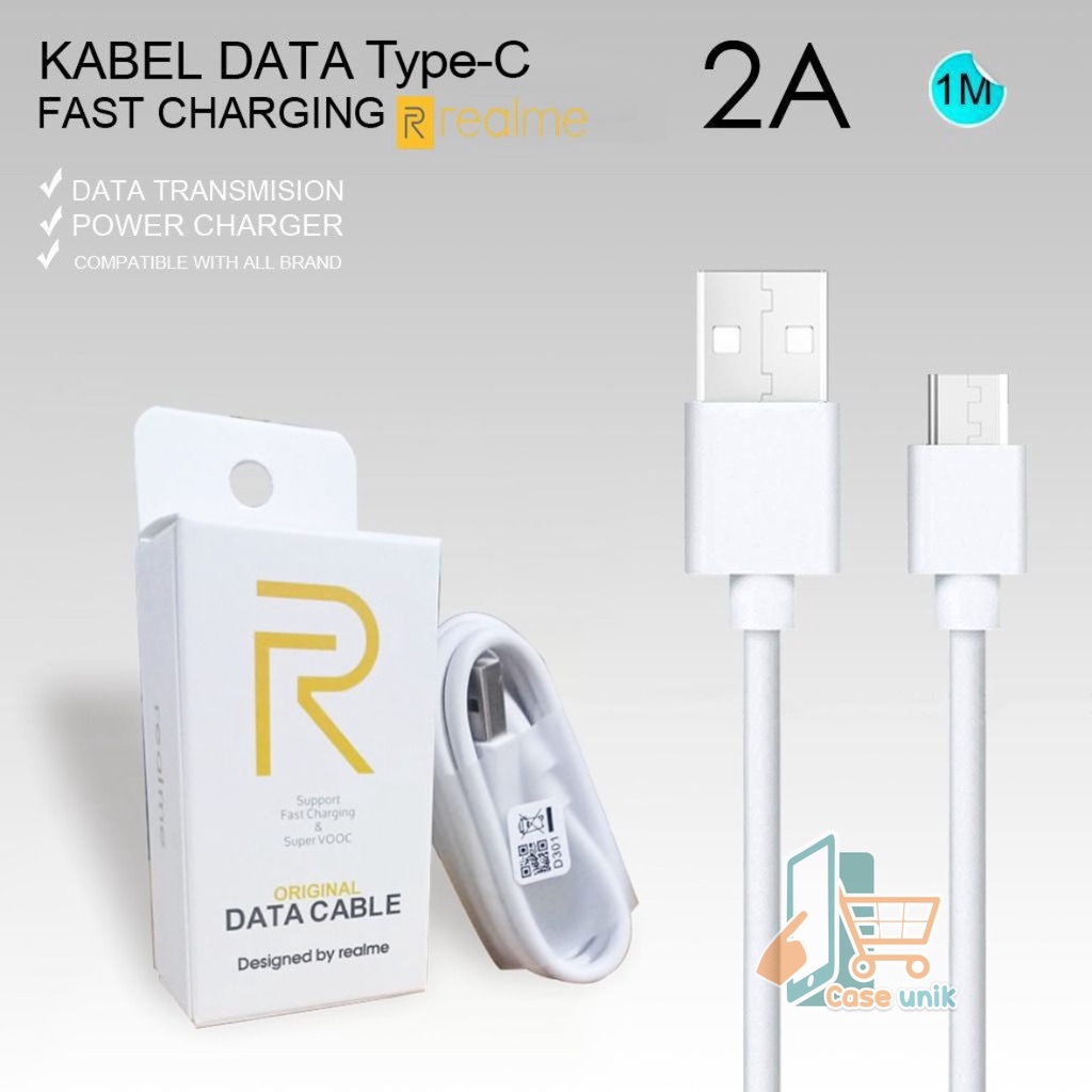 KABEL CABLE DATA ORIGINAL REALME FAST CHARGING 2A TIPE C USB REALME 6 6PRO 7 7PRO 8 8PRO SUPOORT VOOC CS3650