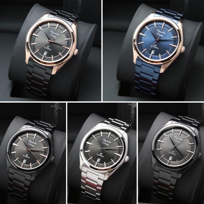 [ Original ] Jam Tangan Pria / Cowok Alexandre Christi 8654 Ac 8654 Dhakiydano