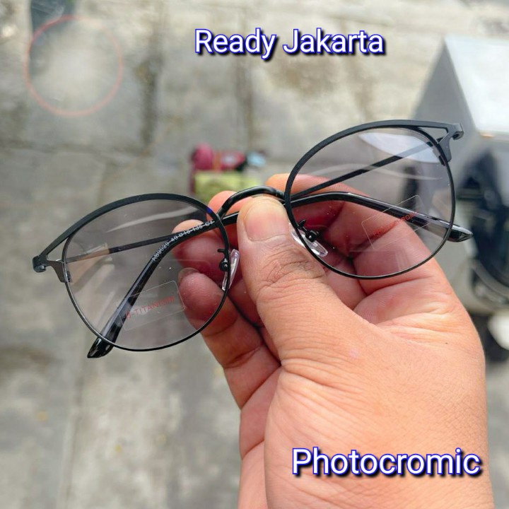 READY STOCK PHOTOCROMIC KACAMATA FRAME OPTIK CAT EYE VIRAL CEWEK COWOK UNISEX TERBARU DAN TERMURAH 2022 (SPRING STYLE)