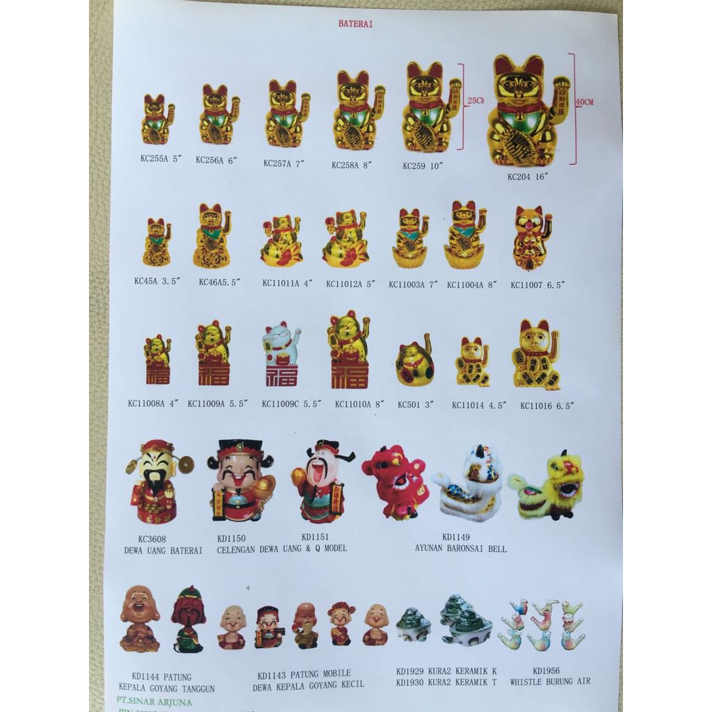 patung dewa uang 20cm