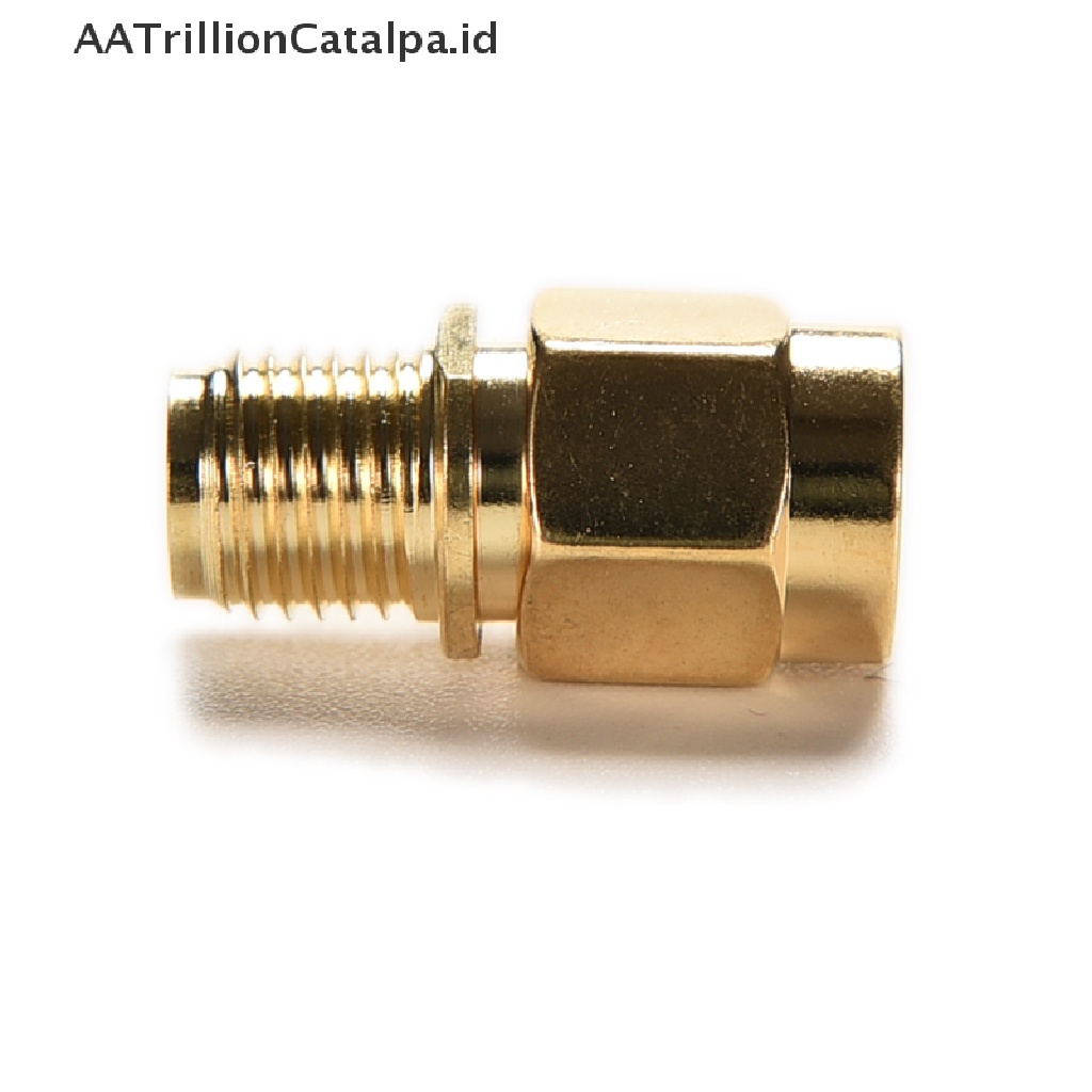 Aatrillioncatalpa Adapter Konektor RF Lurus Tengah Ke RP-SMA female