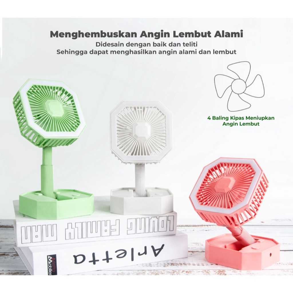 Kipas Angin Mini / Kipas Angin Portable / Kipas Portable / Kipas Lampu Belajar / LED