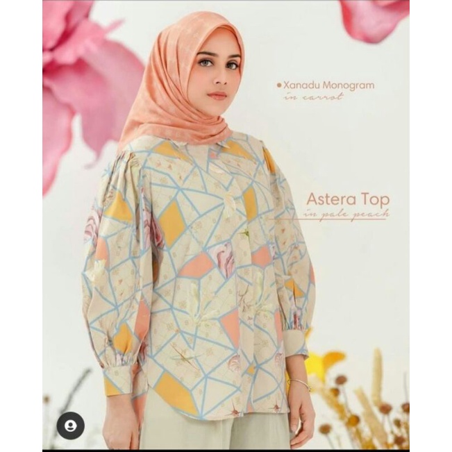 astera top buttonscarves x ria miranda