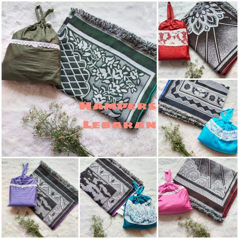 Hampers Lebaran Mukena Dan Sajadah mukena parasut traveling sajadah besar tipis traveling sepaket t