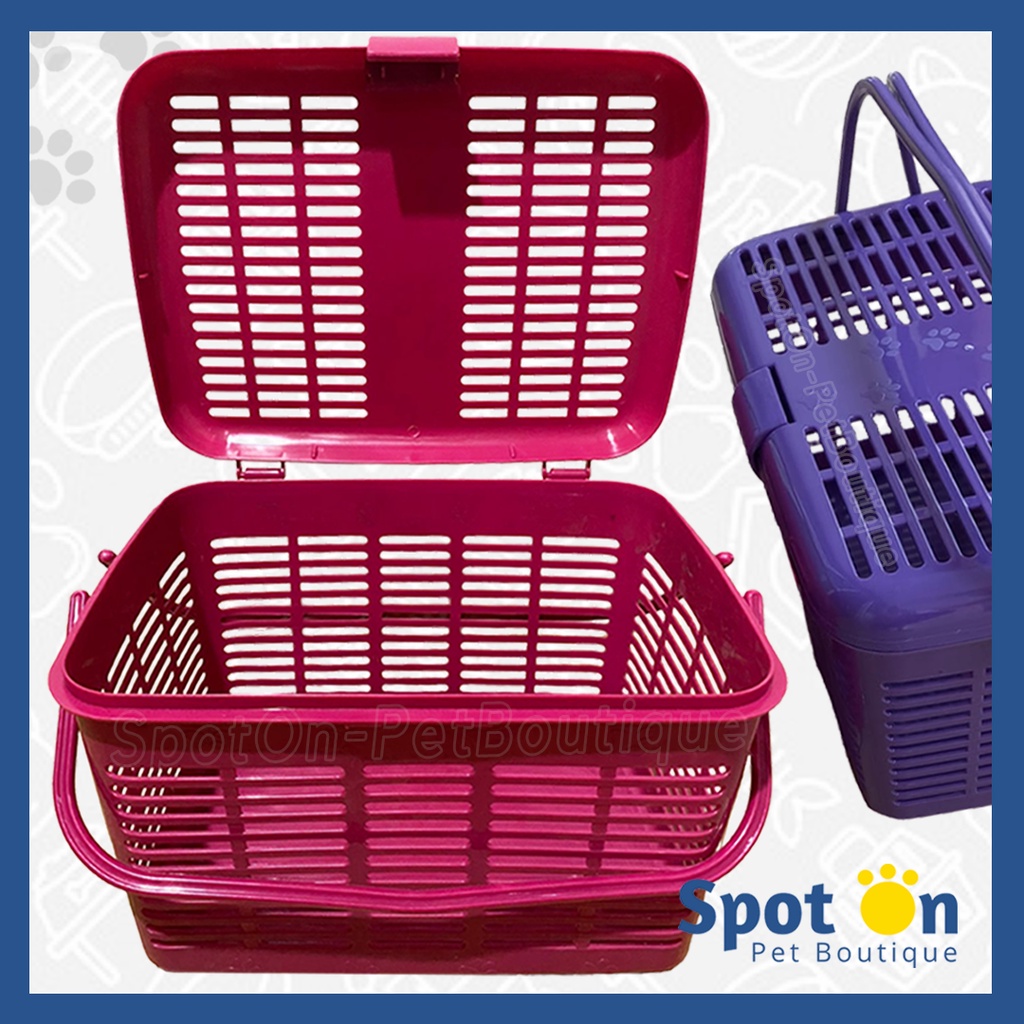Keranjang Hewan Ukuran Besar Motif Lucu | Kucing Anjing Kelinci | Pet Cargo Carrier Kargo Rio Malvin