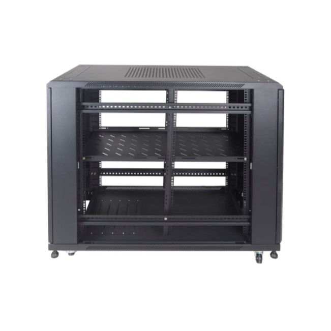 IR11520G - 20U Close Rack Depth 1150mm Glass Door 19&quot; - INDORACK