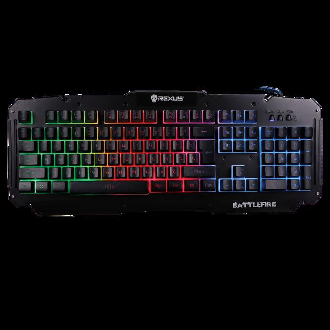 Keyboard Gaming Rexus K9D Semi Mechanical 19 Keys Anti Ghost - Hitam Terbaru