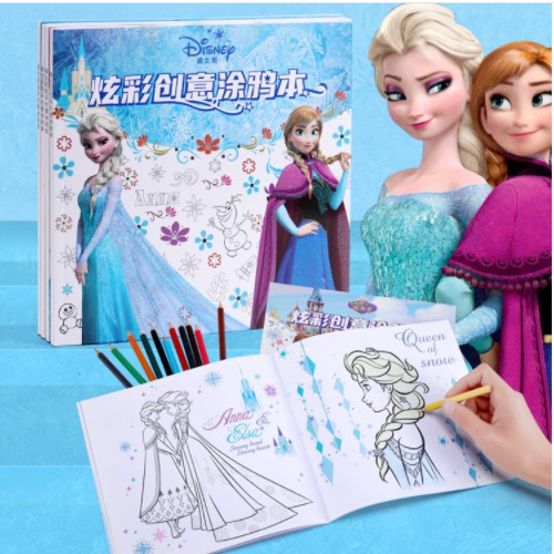 [ORGM] *DISNEY* Buku Gambar Buku Mewarnai Set Disney Princess Mickey Sofia Frozen