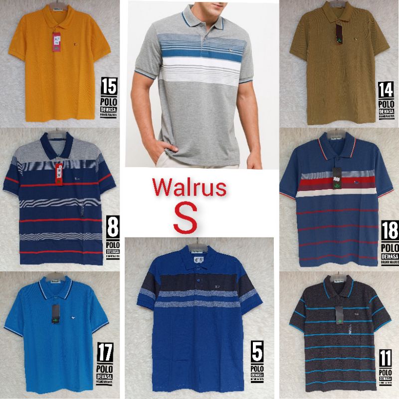 Part 1 Kaos Kerah Polo Lacoste Walrus Unisex Pria dan Wanita