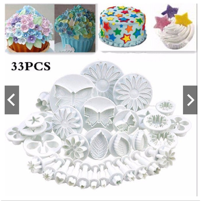 Cetakan Kue Ulang Tahun Set Pencetak Kue Ultah 33 in 1