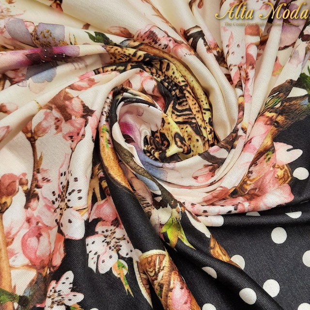 

Alta Moda Fancy Printed Stretch - Floral Roman Penny Design (1M)