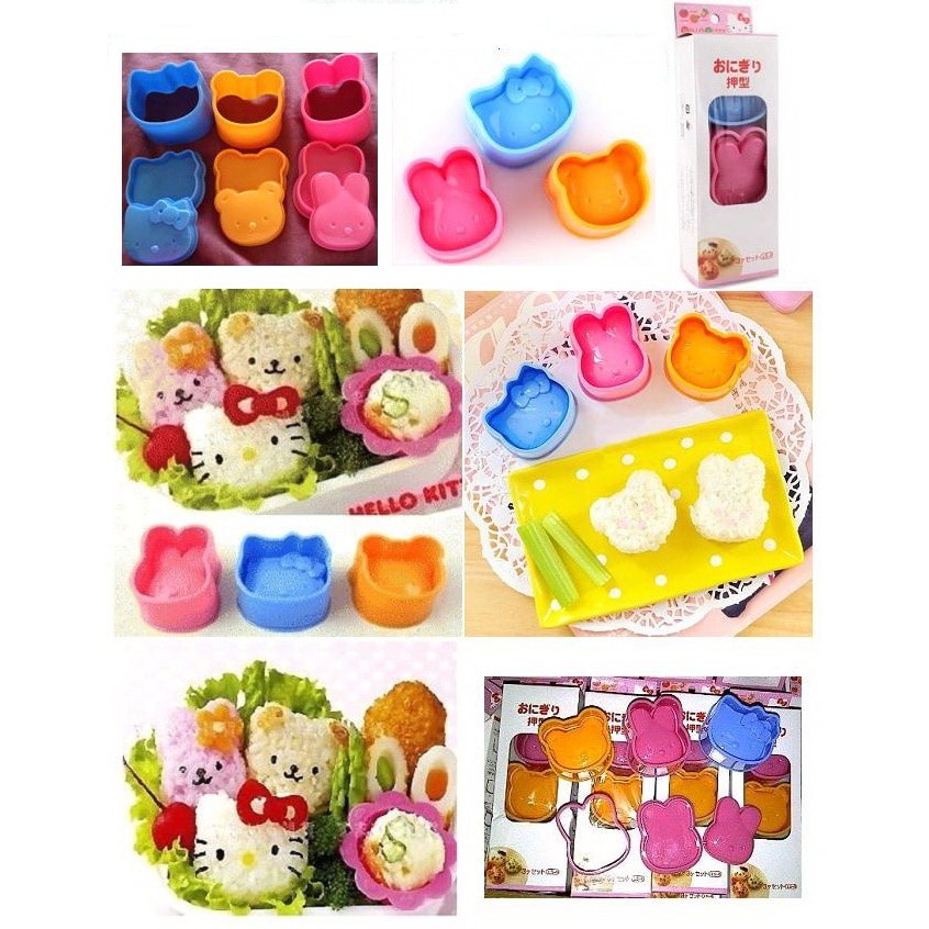 Cetakan Nasi / Rice Mold / Bento Tools Cetakan Nasi Bento Karakter cetakan bento anak cetakan nasi kecil bento anak