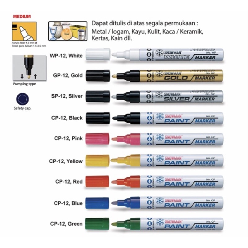 

Snowman Paint Marker MEDIUM