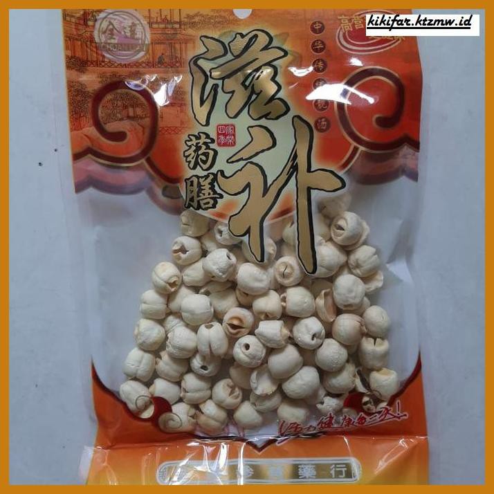 

GNIREKDOOF- BIJI TERATAI PREMIUM/ WHITE LOTUS SEEDS 100GR -ORIGINAL.