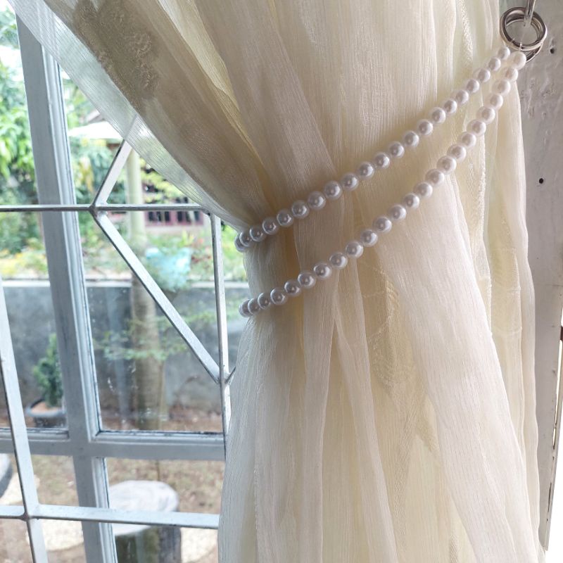 Tali gorden mutiara/tali gorden estetik/ikatan gorden/tali hordeng [reguler]
