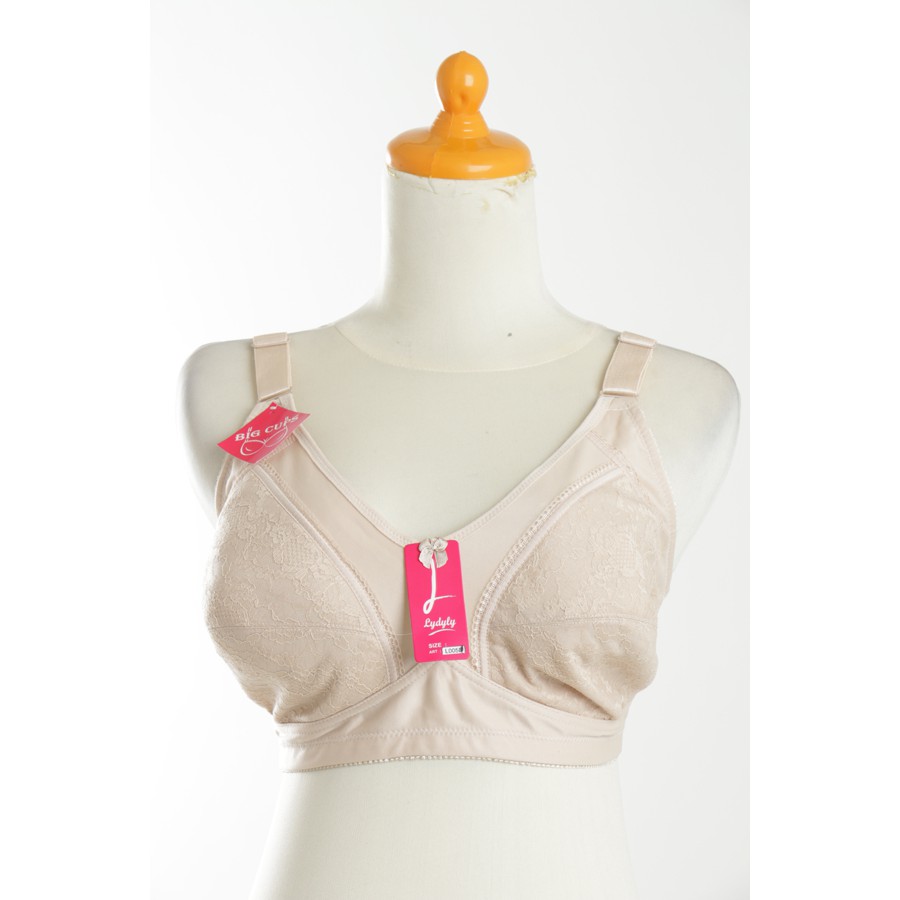 Lydyly -  Bra Big Cup L005 | BH Mama Jumbo Big Size Ukuran 34 36 38 40 44 Tanpa Busa Dan Tanpa Kawat