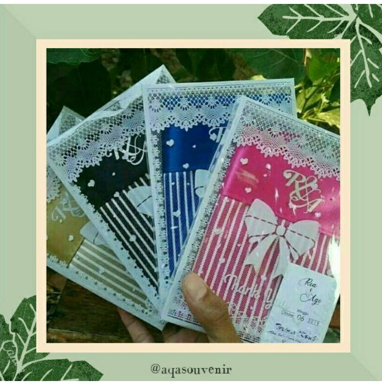 SOUVENIR PERNIKAHAN POUCH SALUR CUSTOM NAMA DAN TANGGAL / SOUVENIR DOMPET SALUR / SOUVENIR DOMPET MA