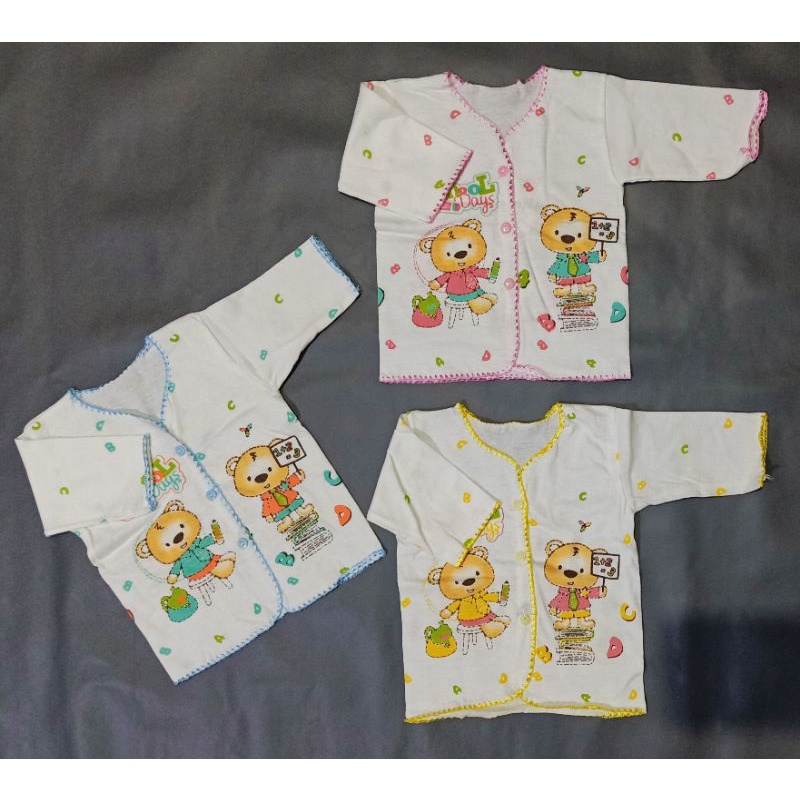 Baju Bayi Lengan Panjang TITIKU Katun Halus Size Newborn Atasan Bayi Baru Lahir Lengan Panjang SNI TITIKU 100% Katun