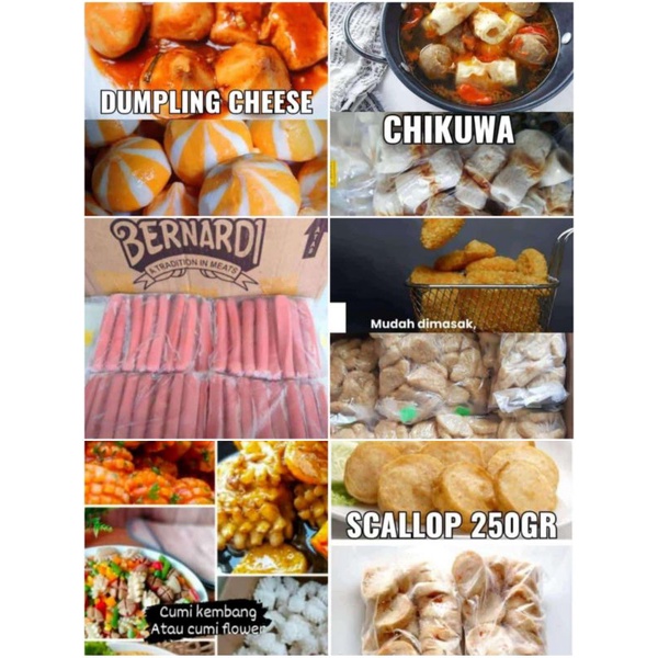 Rework Bernardi Nuget, Sosis, Chikuwa, Dumpling