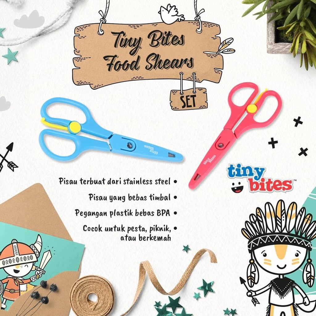 Tiny Bites Food Shears / gunting makanan anak / gunting makan scissor / Food scissors / tinybites