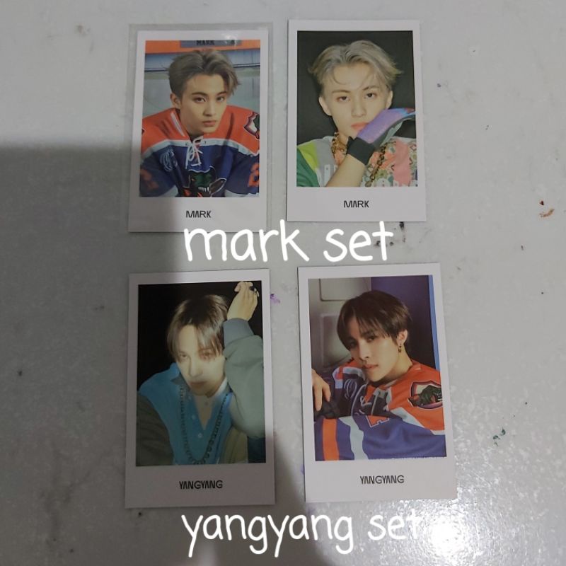 PC / PHOTOCARD MARK LEE AND YANGYANG NCT OFFICIAL 90'S LOVE POLAROID