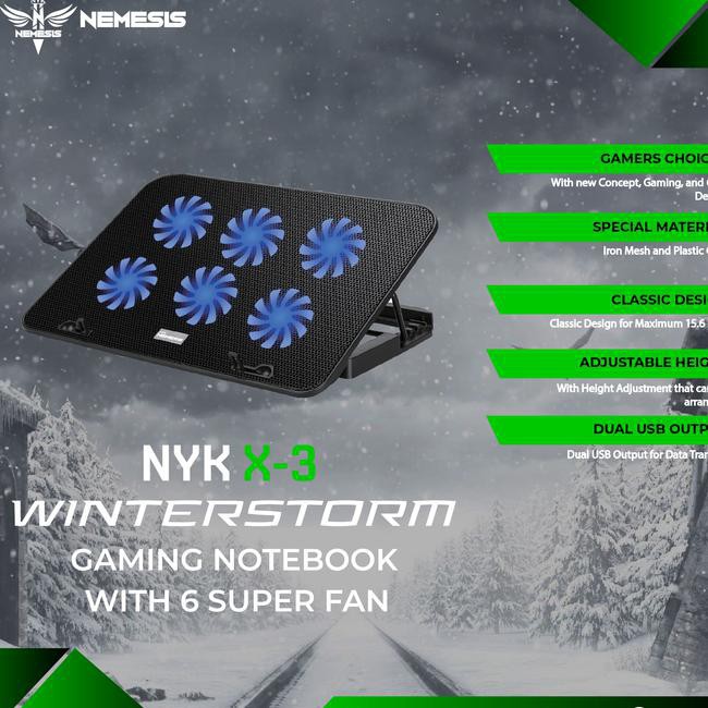 Cooling Pad NYK WINTERSTORM X3 Notebook 6 Super Fan | ITECHBALI