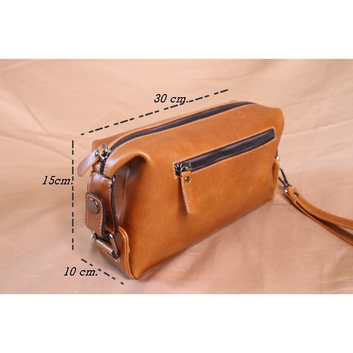 Pouch Make Up Kosmetik QUENUS Bahan Kulit Asli - Originale Leather Pouch