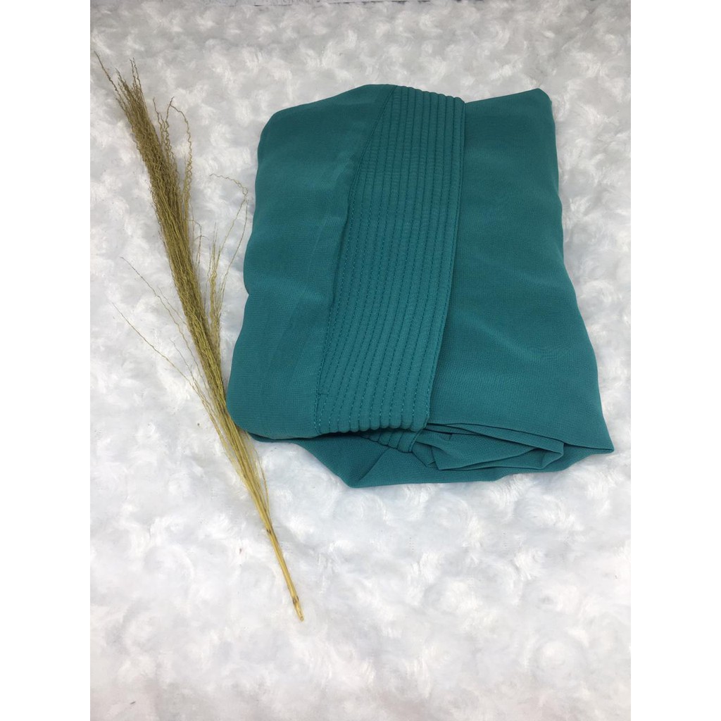 PROMO 9.9  Jilbab Instant Khimar Raudah Ouval Khimar Kancing 2 Layer / Jilbab Kancing 2 Layer-TOSCA