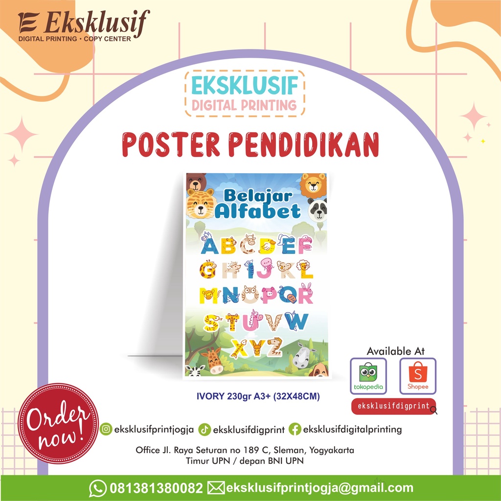 

Poster Edukasi Anak Versi A / Poster Pendidikan / Poster Ukuran A3+