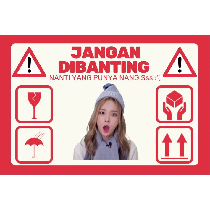 

Stiker fragile Aespa