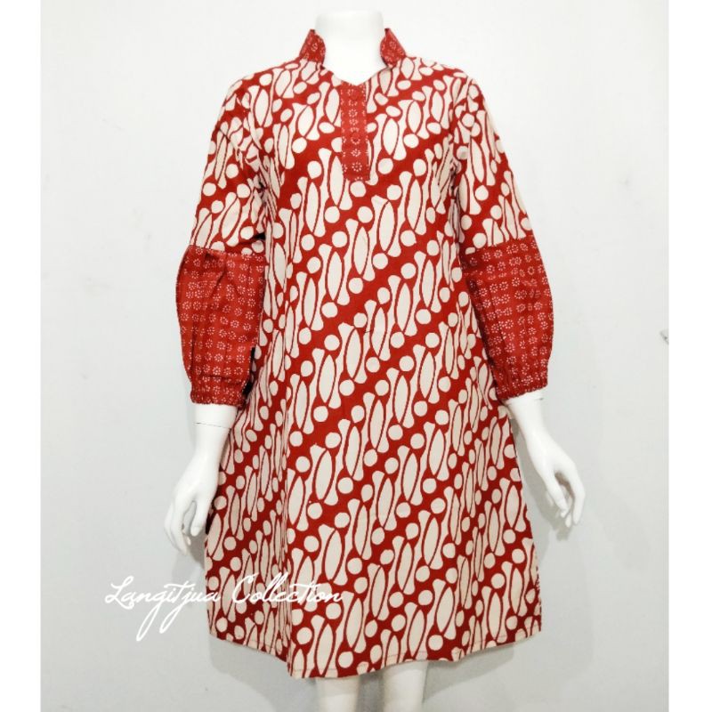 Tunik Anantha Garutan 03 | Dress Batik Wanita Busui