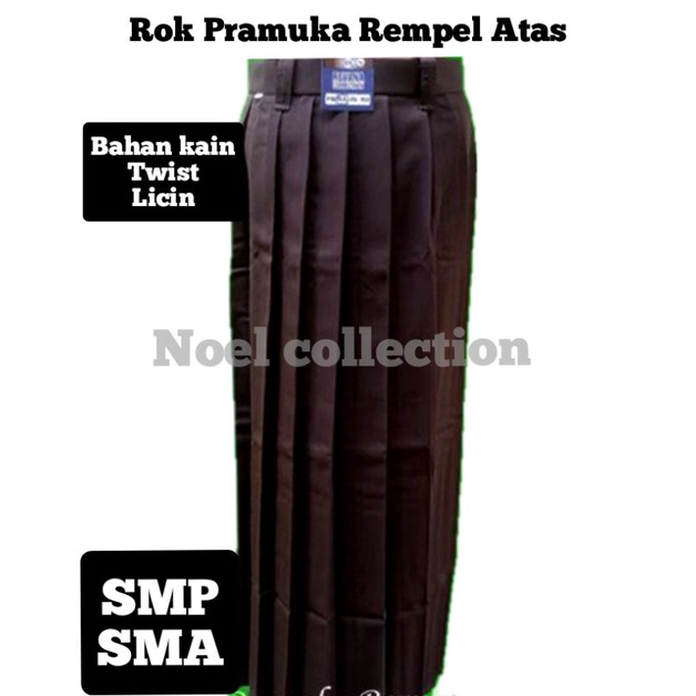 SERAGAM SEKOLAH Rok coklat pramuka Panjang Rempel Lipit SMP/ SMA (twist/licin)