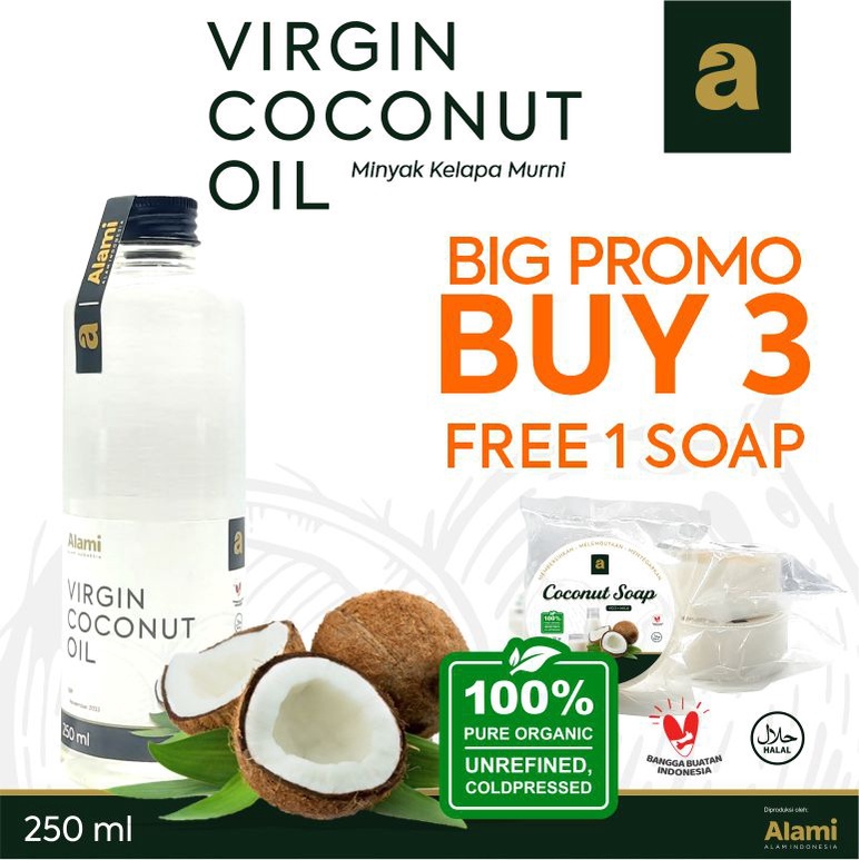 VCO Virgin Coconut Oil 250 ml  | minyak kelapa murni | 100% Organic | Alami alam indonesia